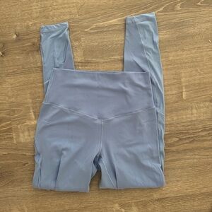 High-Waisted Blue Leggings